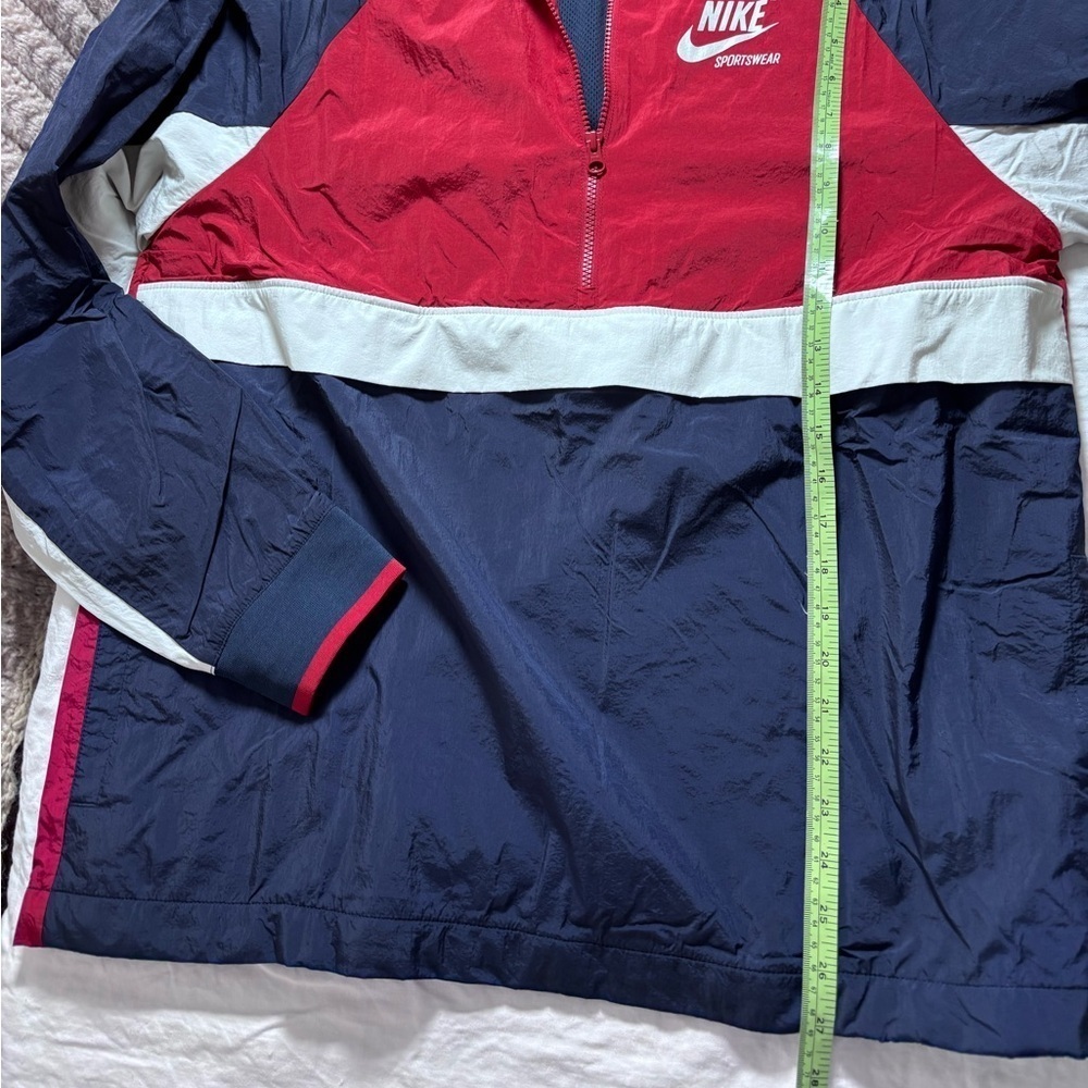 Nike Men’s Archive Half Zip Anorak / Track Jacket Red/Navy/White Size Large - Picture 16 of 16